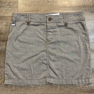 Michael Kors tan brown mini skirt with pockets skirt size 6